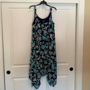 Nina Leonard Lace Handkerchief Dress, Size XL, NWT